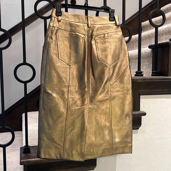 Coach Skirts Coach Leather Skirt Poshmark